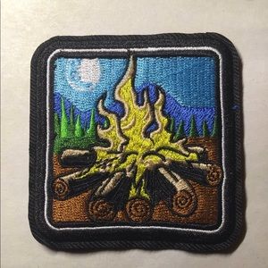 Campfire iron on patch